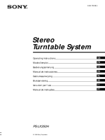 Sony PS-LX350F - Owners Manual